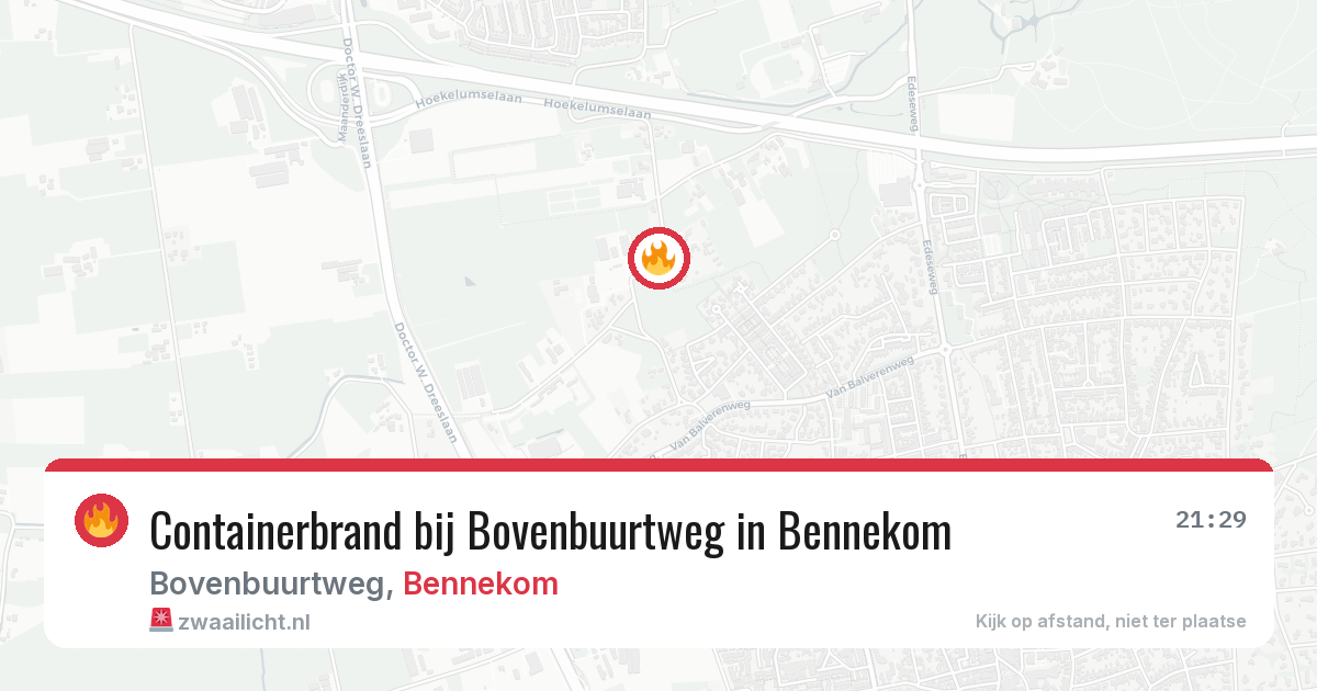 Containerbrand bij Bovenbuurtweg in Bennekom — 31 jul 2026
