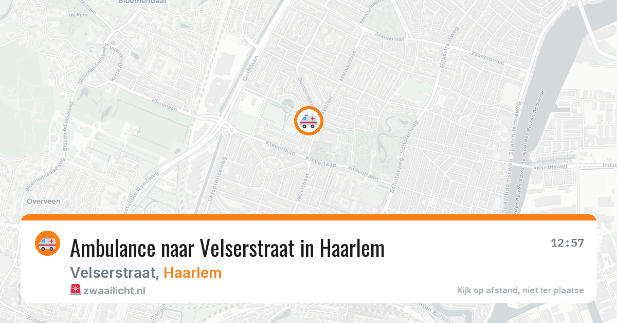 Ambulance naar Velserstraat in Haarlem — 29 jun 2026