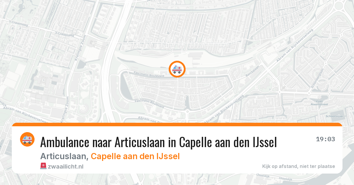 Ambulance naar Articuslaan in Capelle aan den IJssel — 11 apr 2026
