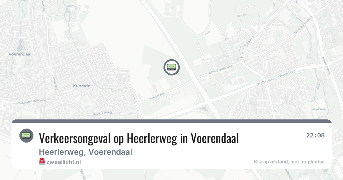 Verkeersongeval op Heerlerweg in Voerendaal — 23 mrt 2026
