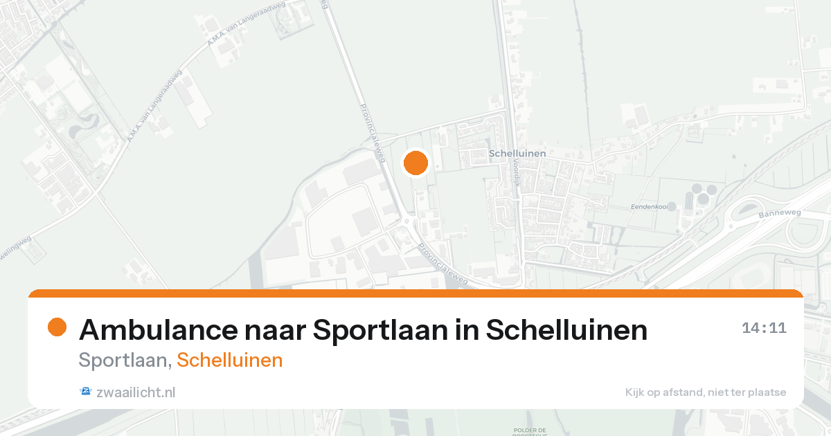 Ambulance naar Sportlaan in Schelluinen — 30 jan 2026