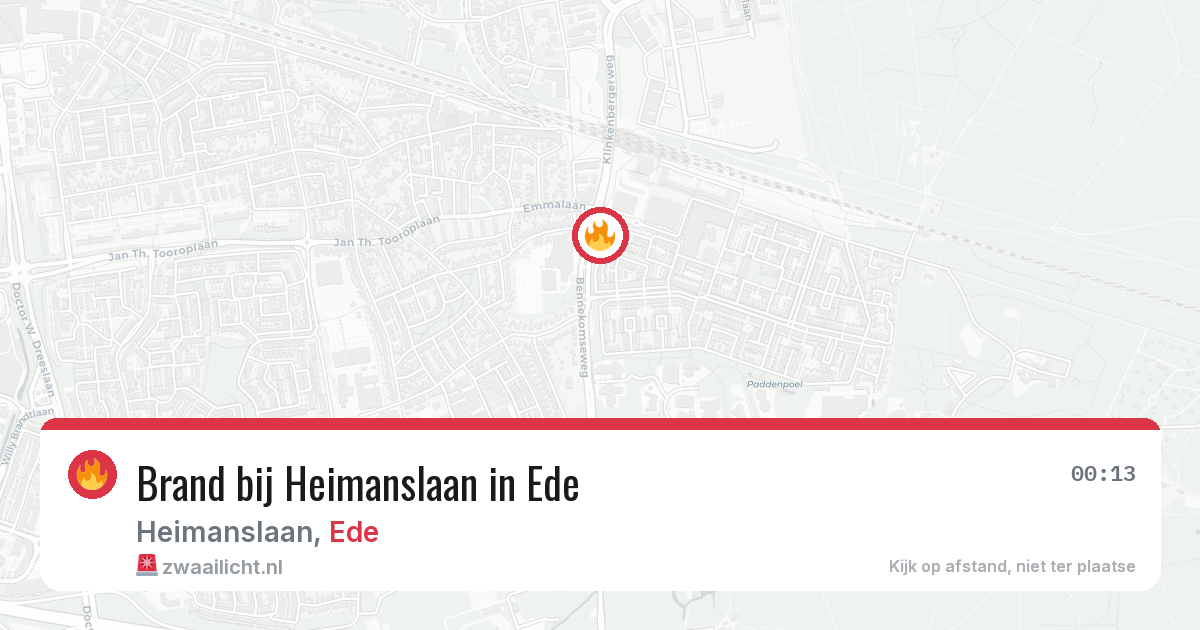Brand bij Heimanslaan in Ede — 25 mei 2026