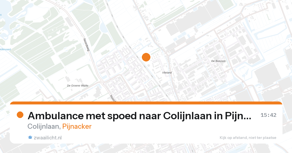 Ambulance met spoed naar Colijnlaan in Pijnacker — 6 jun 2026