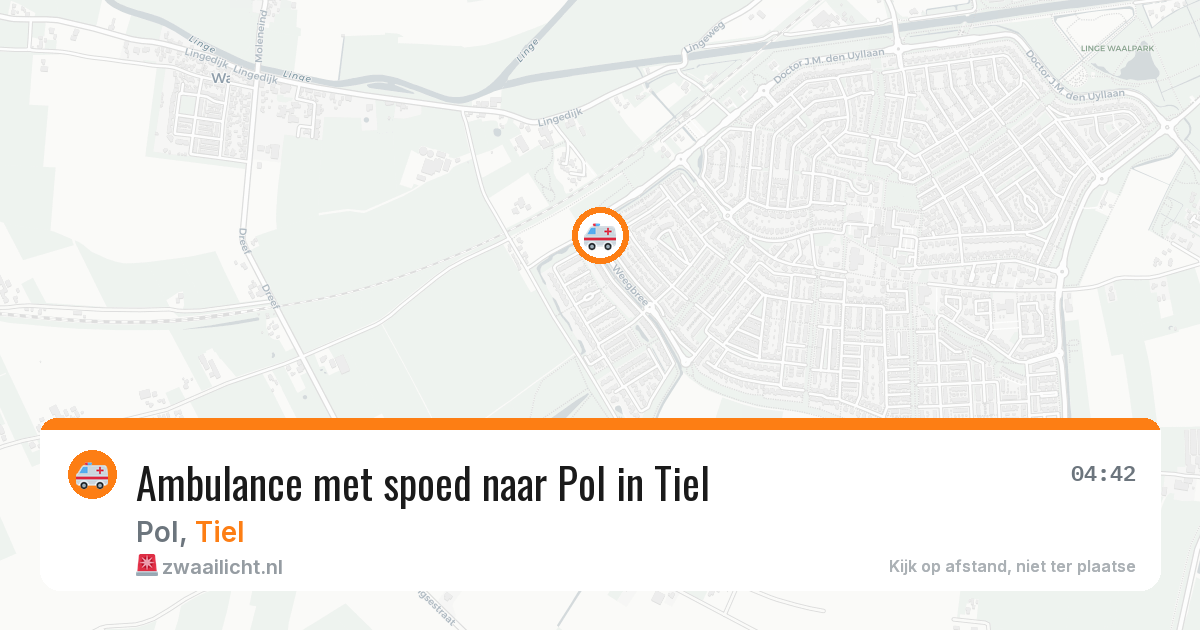 Ambulance met spoed naar Pol in Tiel — 23 mei 2026