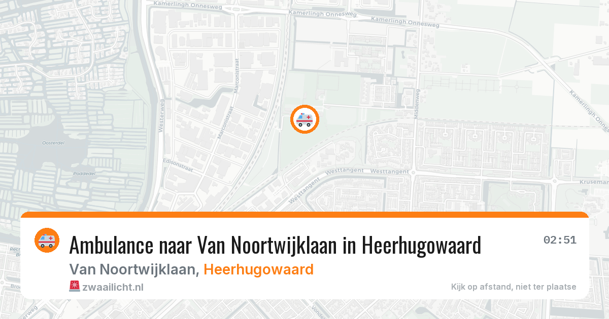 Ambulance naar Van Noortwijklaan in Heerhugowaard — 12 mei 2026