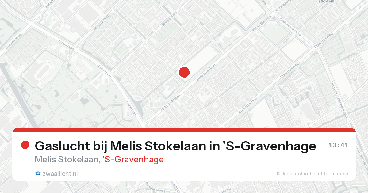 Gaslucht bij Melis Stokelaan in 'S-Gravenhage — 30 jan 2026