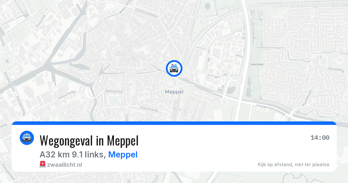 Wegongeval in Meppel — 26 jul 2026