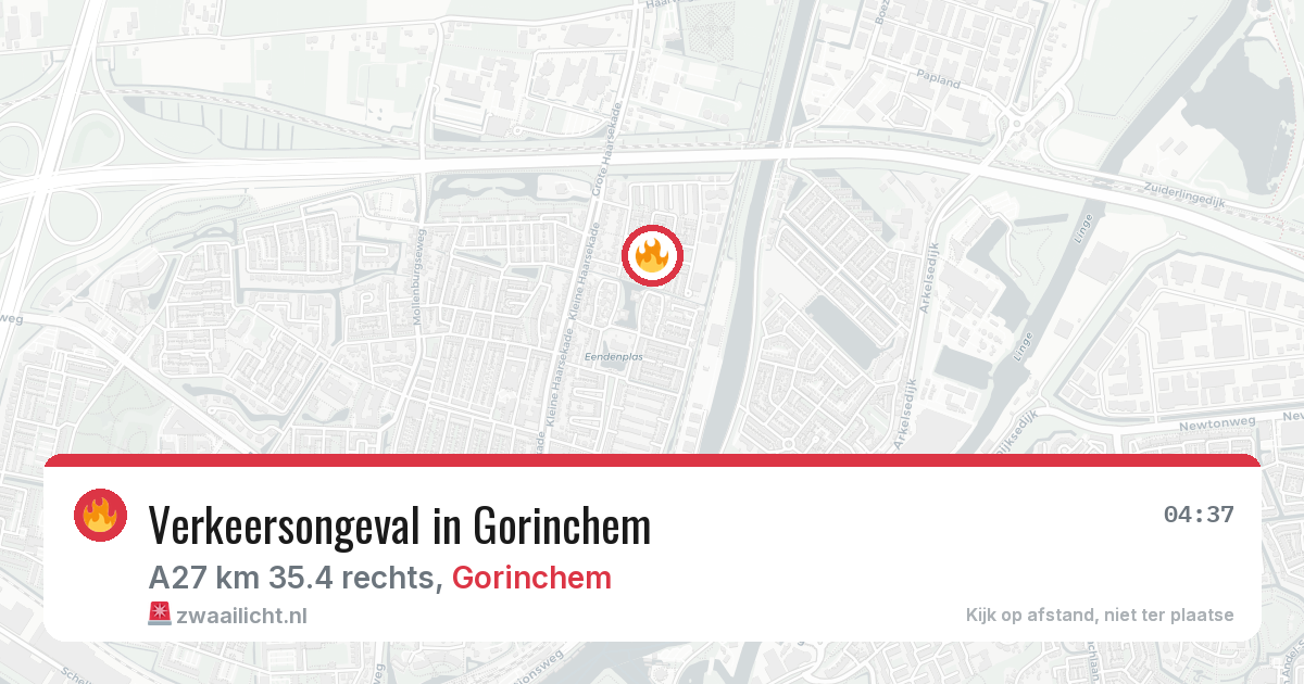 Verkeersongeval in Gorinchem — 5 jul 2026