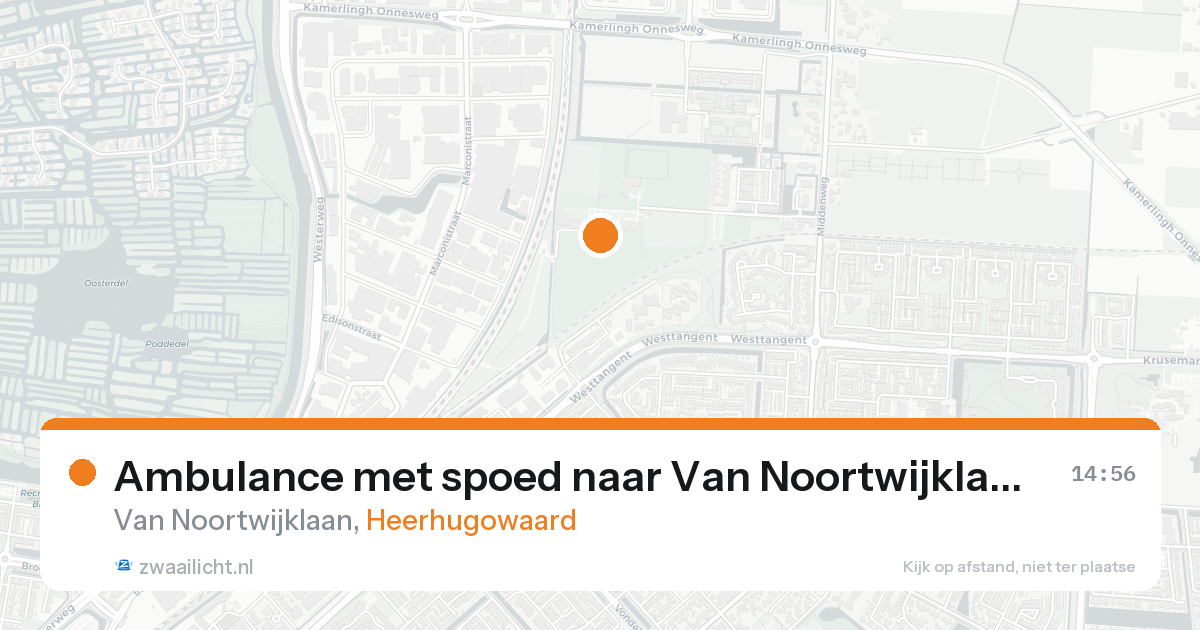 Ambulance met spoed naar Van Noortwijklaan in Heerhugowaard — 23 aug 2026