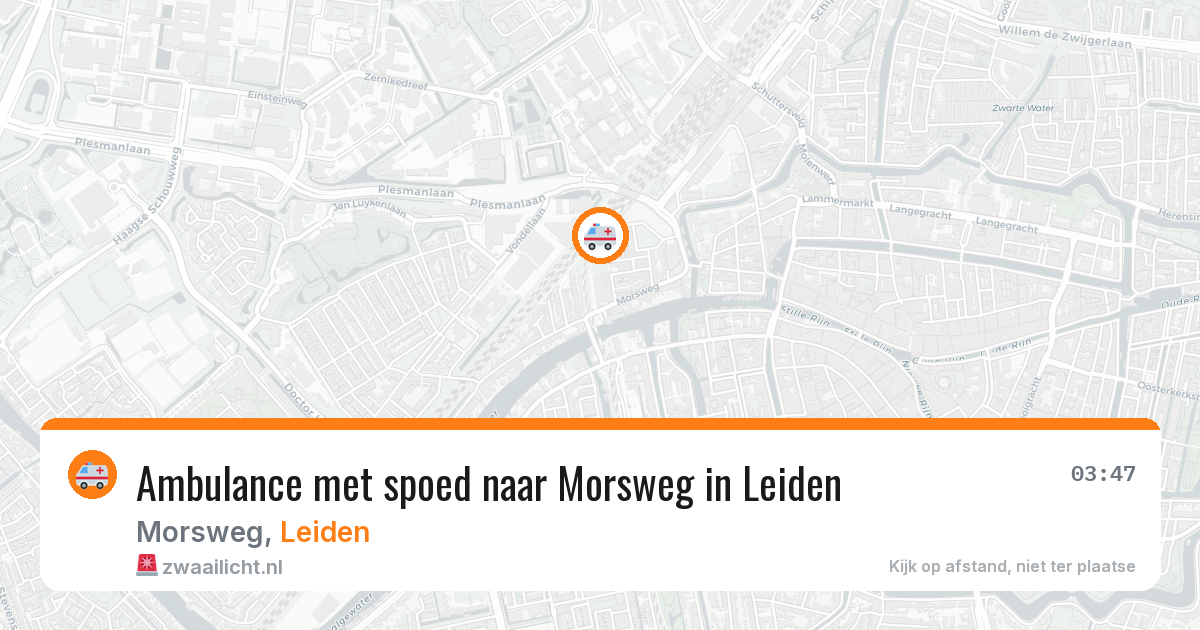 Ambulance met spoed naar Morsweg in Leiden — 27 jan 2026