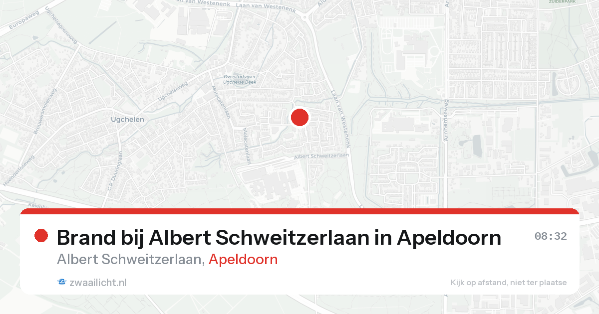 Brand bij Albert Schweitzerlaan in Apeldoorn — 26 aug 2026