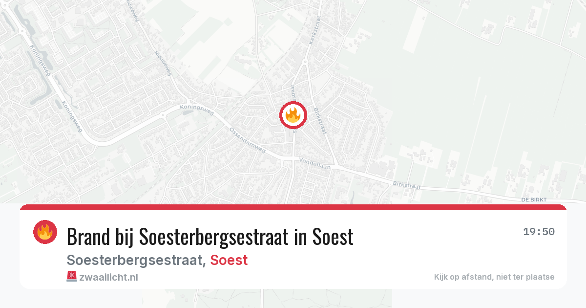 Brand bij Soesterbergsestraat in Soest — 22 mei 2026