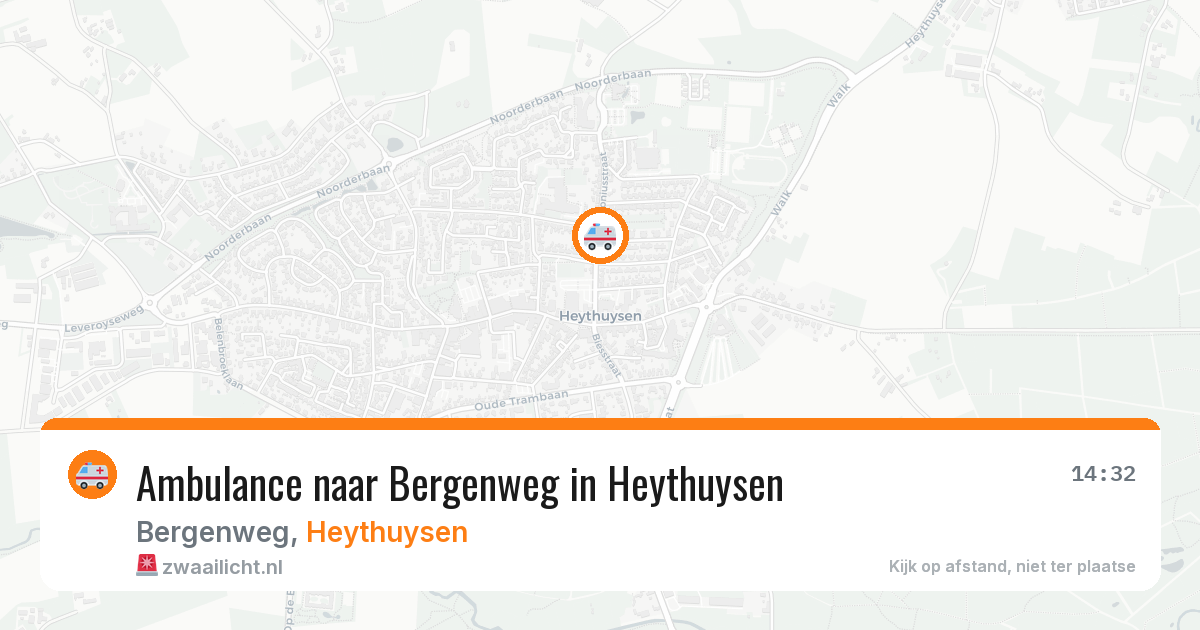 Ambulance naar Bergenweg in Heythuysen — 28 jul 2026