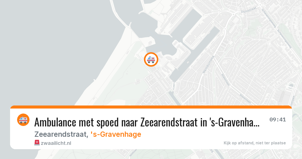 Ambulance met spoed naar Zeearendstraat in 's-Gravenhage — 23 mrt 2026