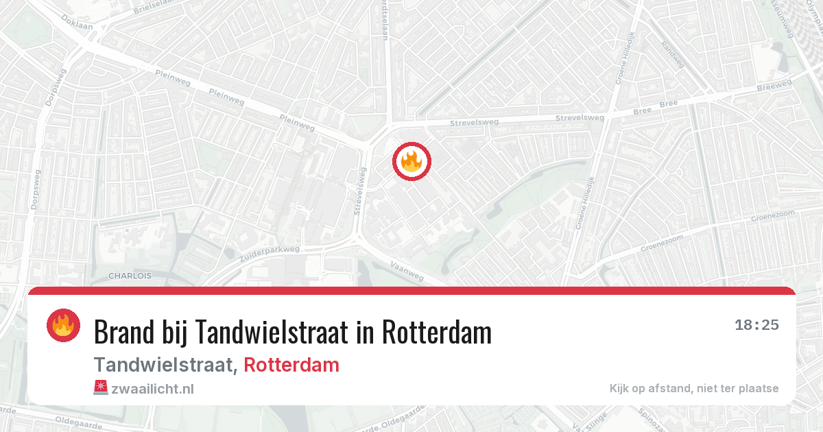 Brand bij Tandwielstraat in Rotterdam — 20 mei 2026