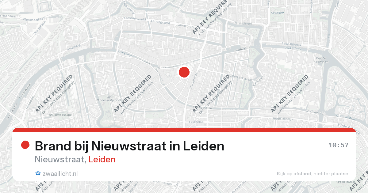 Brand bij Nieuwstraat in Leiden — 21 feb 2026
