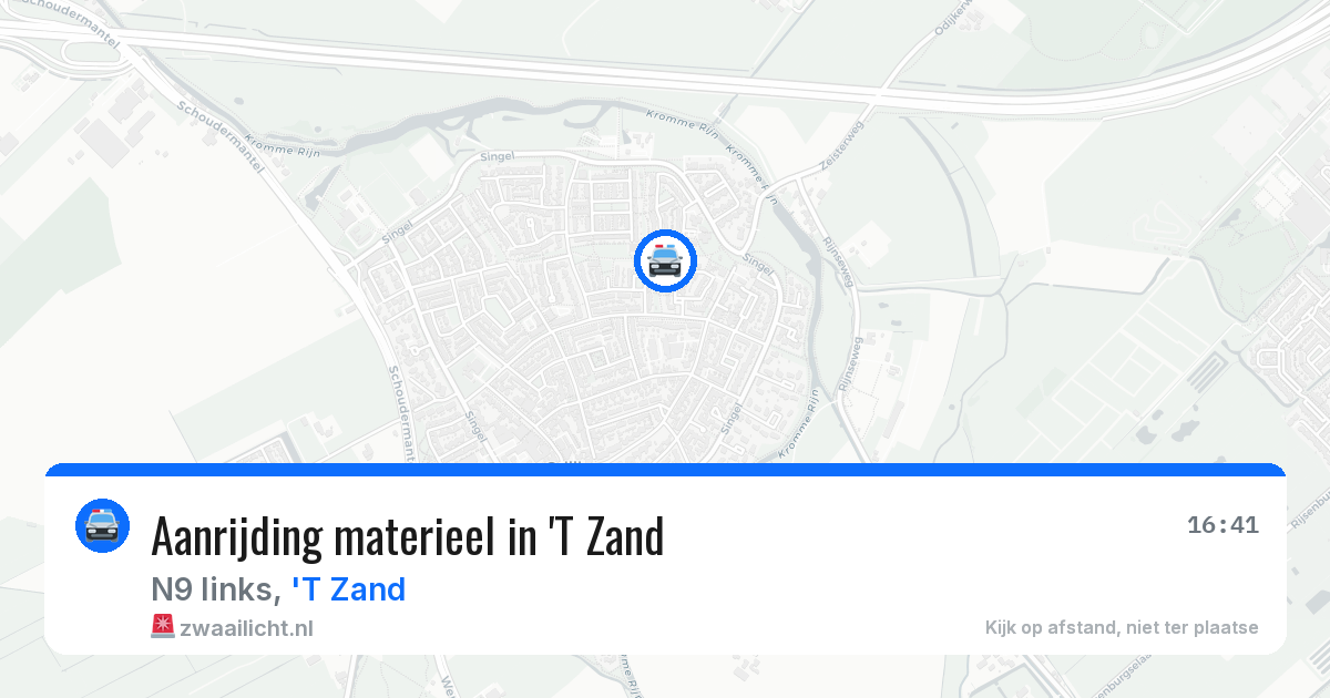 Aanrijding materieel in 'T Zand — 5 jun 2026