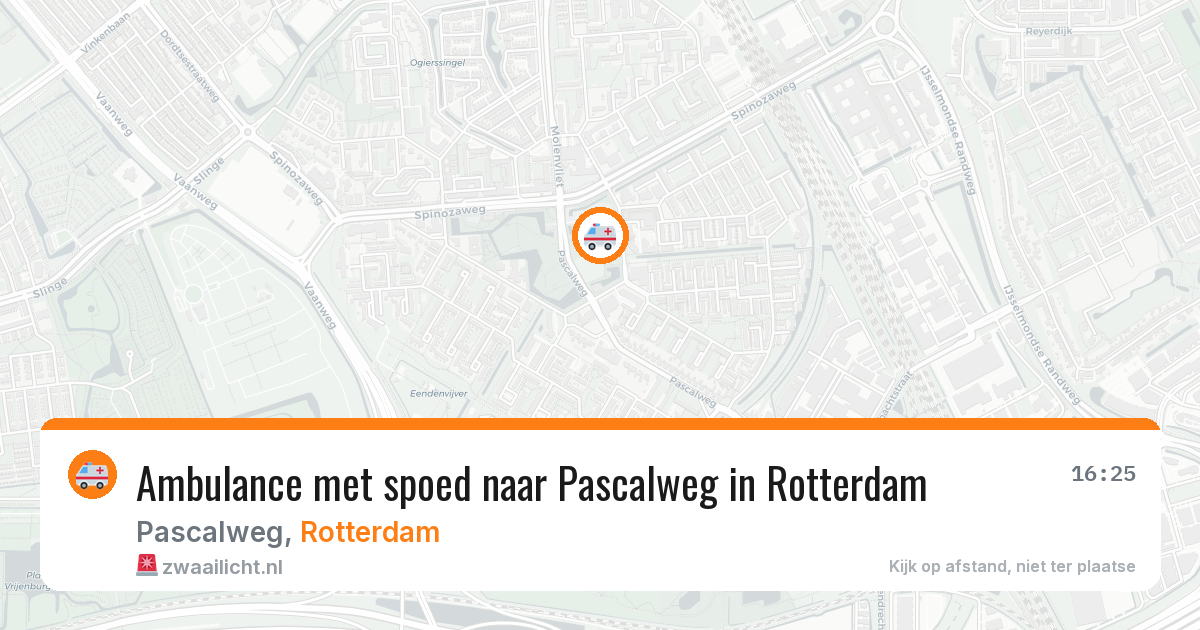Ambulance met spoed naar Pascalweg in Rotterdam — 31 mei 2026