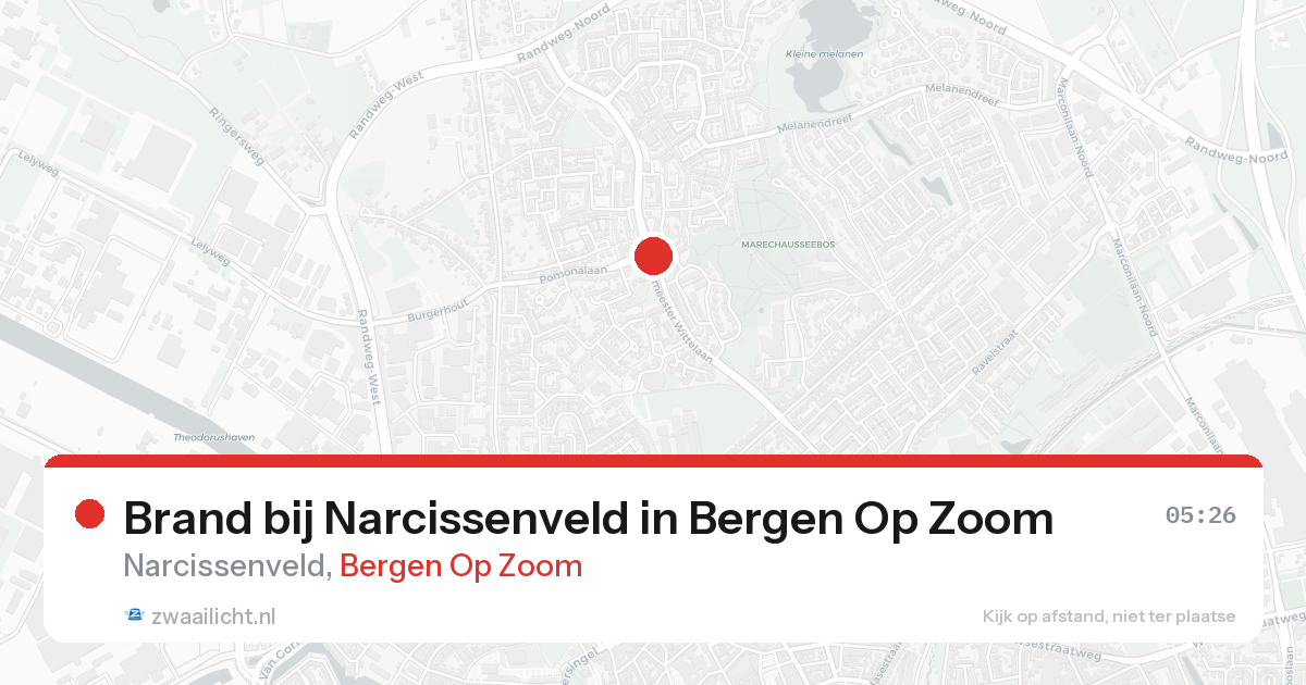 Brand bij Narcissenveld in Bergen Op Zoom — 29 jul 2026