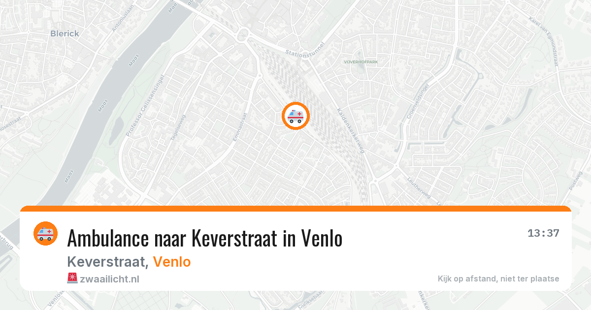 Ambulance naar Keverstraat in Venlo — 5 aug 2026
