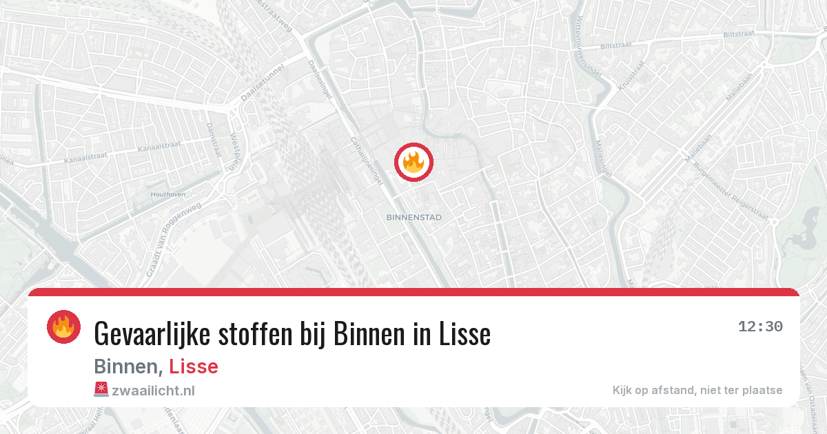 Gevaarlijke stoffen bij Binnen in Lisse — 30 jan 2026