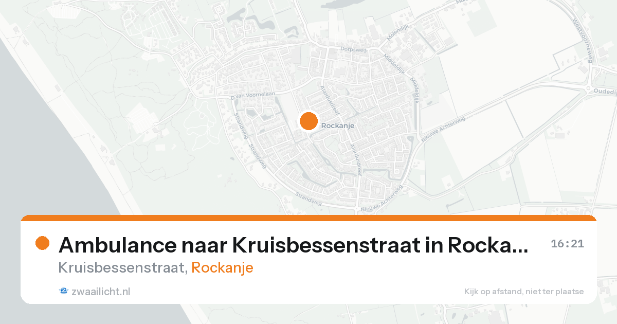 Ambulance naar Kruisbessenstraat in Rockanje — 12 jul 2026