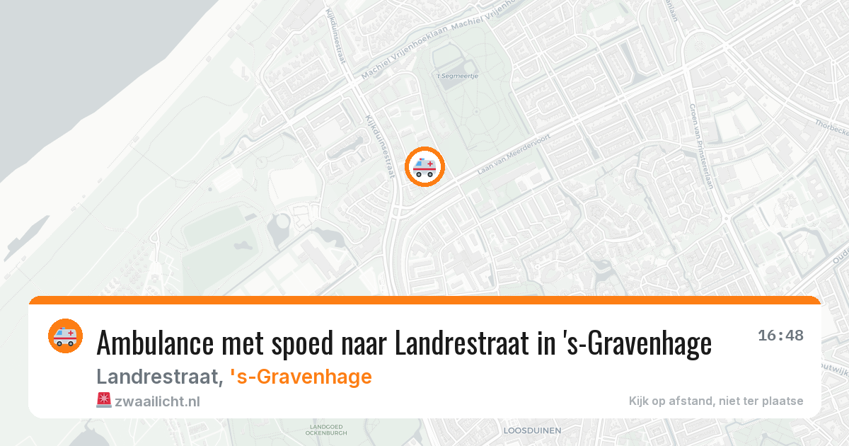 Ambulance met spoed naar Landrestraat in 's-Gravenhage — 8 jun 2026