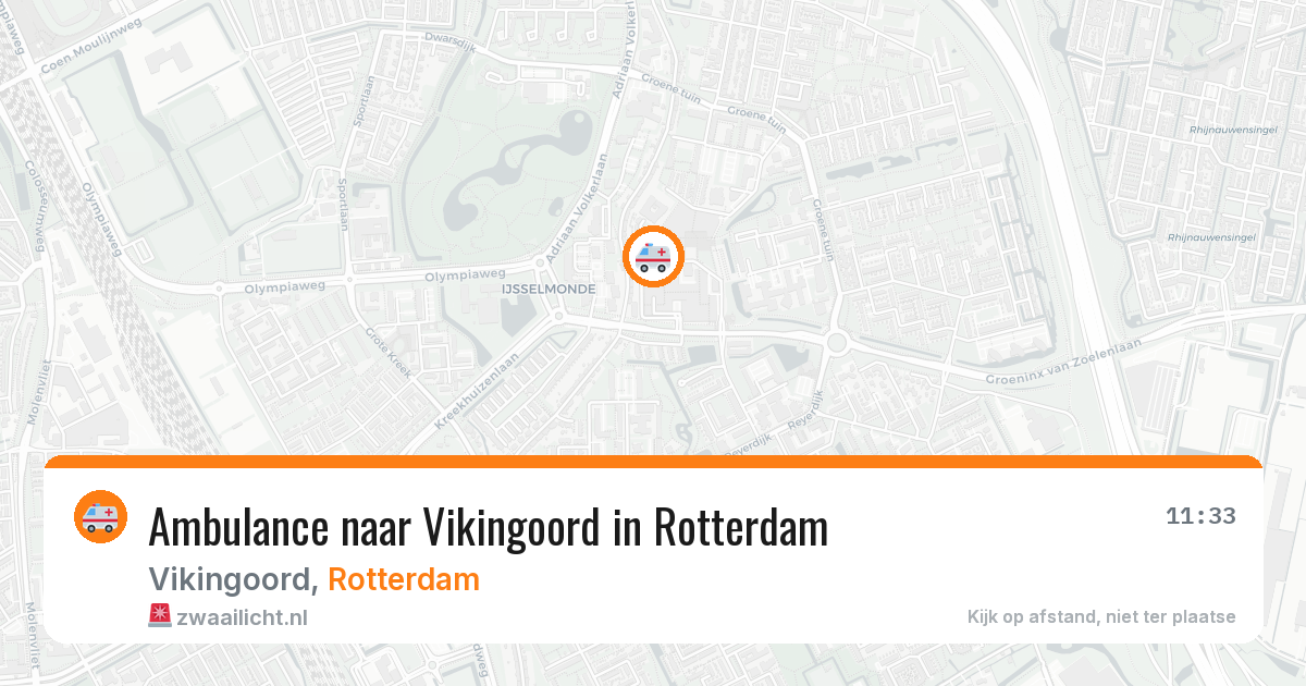Ambulance naar Vikingoord in Rotterdam — 7 jun 2026