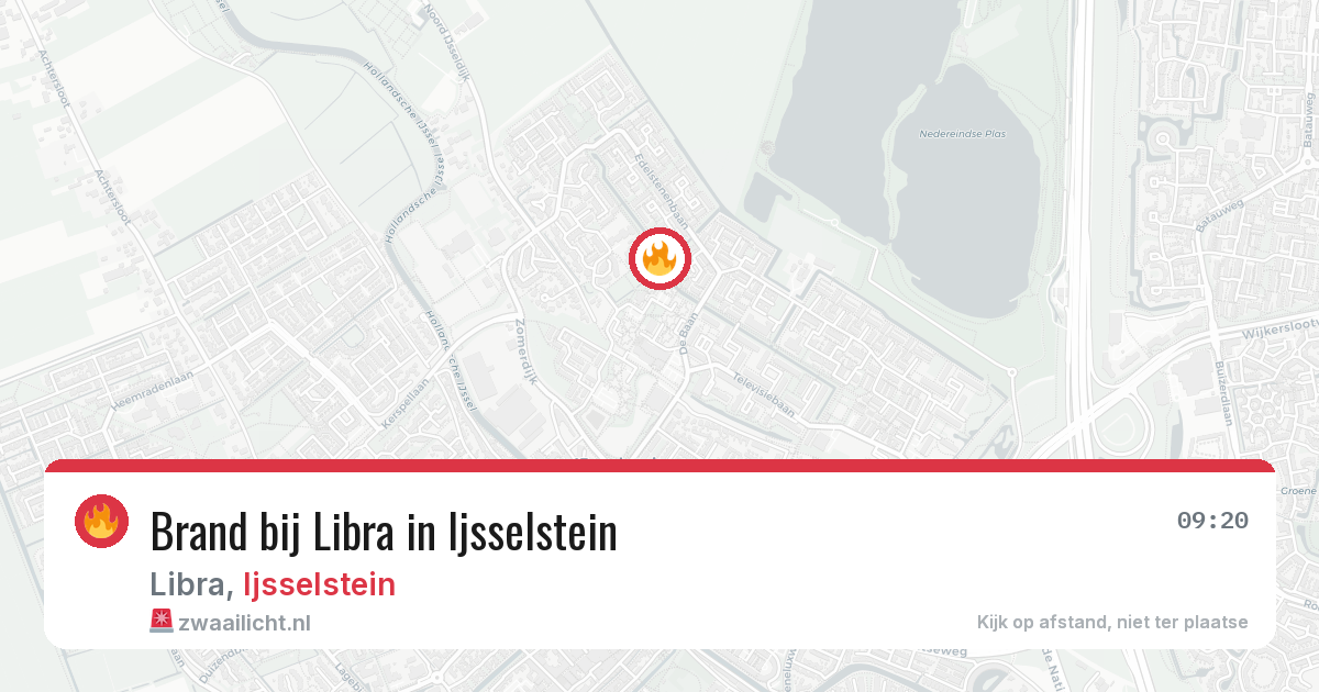 Brand bij Libra in Ijsselstein — 20 jun 2026
