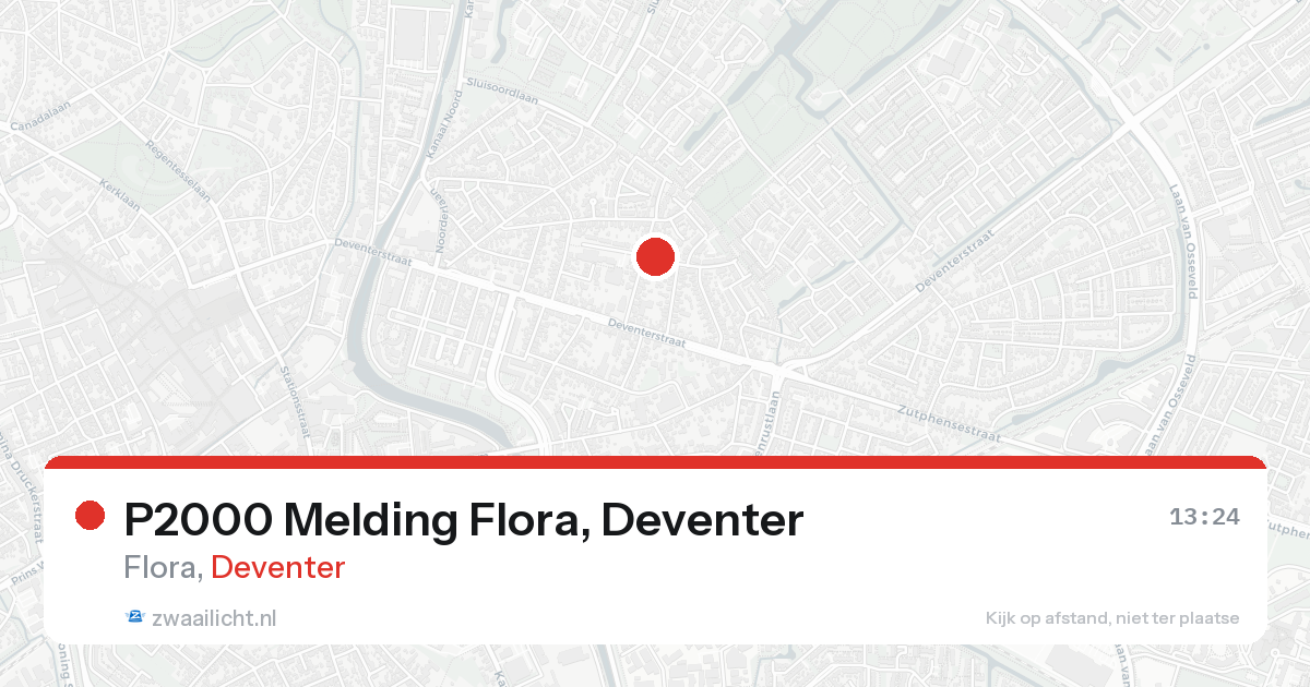 P2000 Melding Flora, Deventer — 31 jan 2026
