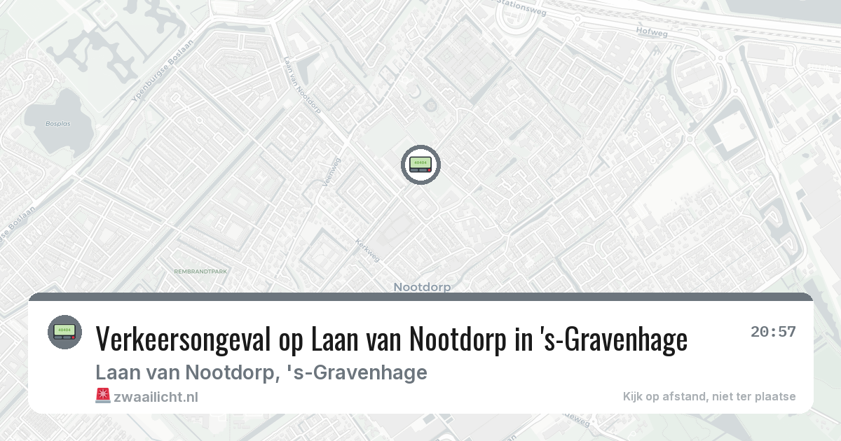 Verkeersongeval op Laan van Nootdorp in 's-Gravenhage — 10 feb 2026