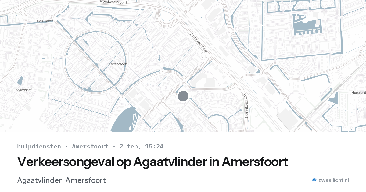 Verkeersongeval op Agaatvlinder in Amersfoort — 2 feb 2026