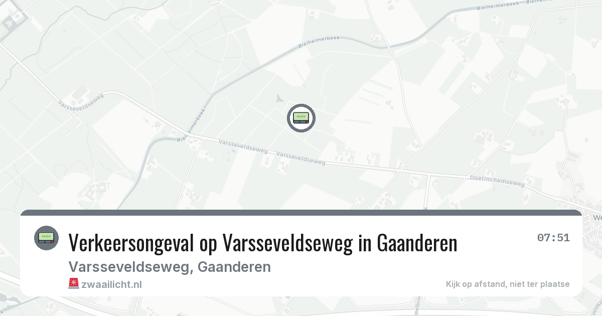Verkeersongeval op Varsseveldseweg in Gaanderen — 30 jan 2026