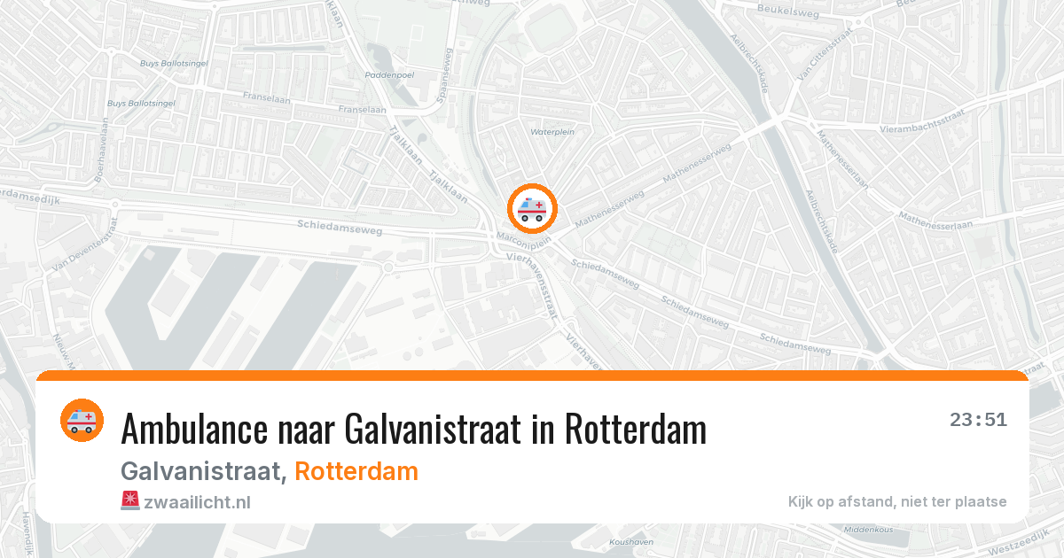 Ambulance naar Galvanistraat in Rotterdam — 20 jun 2026