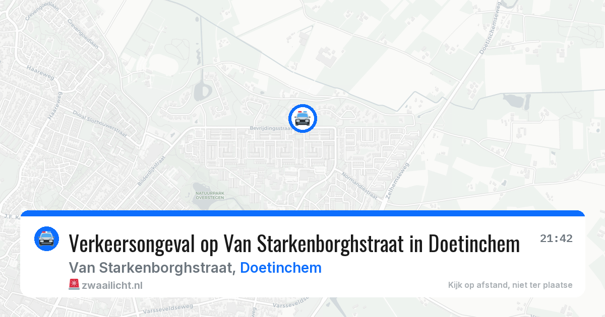 Verkeersongeval op Van Starkenborghstraat in Doetinchem — 8 jul 2026