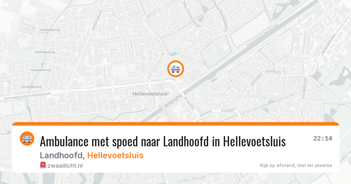 Ambulance met spoed naar Landhoofd in Hellevoetsluis — 1 jul 2026