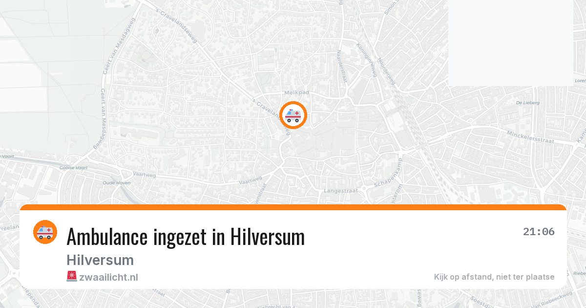 Ambulance ingezet in Hilversum — 9 jul 2026