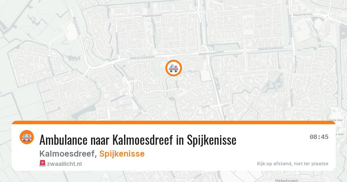 Ambulance naar Kalmoesdreef in Spijkenisse — 31 mei 2026