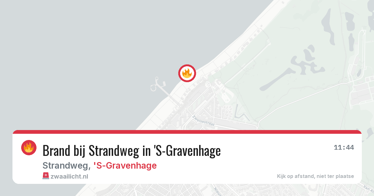 Brand bij Strandweg in 'S-Gravenhage — 1 jul 2026