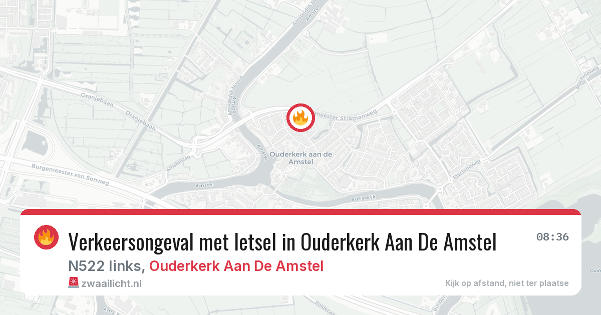 Verkeersongeval met letsel in Ouderkerk Aan De Amstel — 7 apr 2026