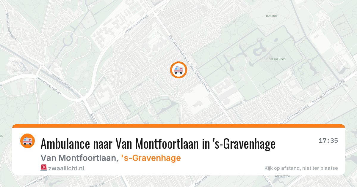 Ambulance naar Van Montfoortlaan in 's-Gravenhage — 30 jun 2026