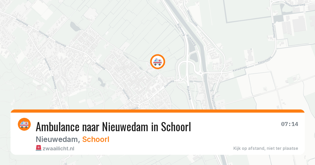 Ambulance naar Nieuwedam in Schoorl — 23 apr 2026
