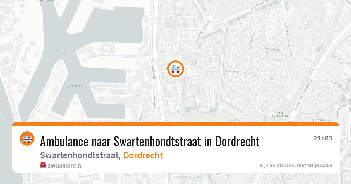Ambulance naar Swartenhondtstraat in Dordrecht — 2 apr 2026