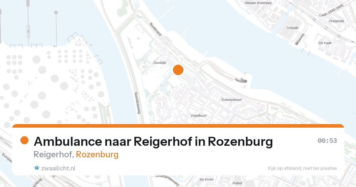 Ambulance naar Reigerhof in Rozenburg — 17 jul 2026