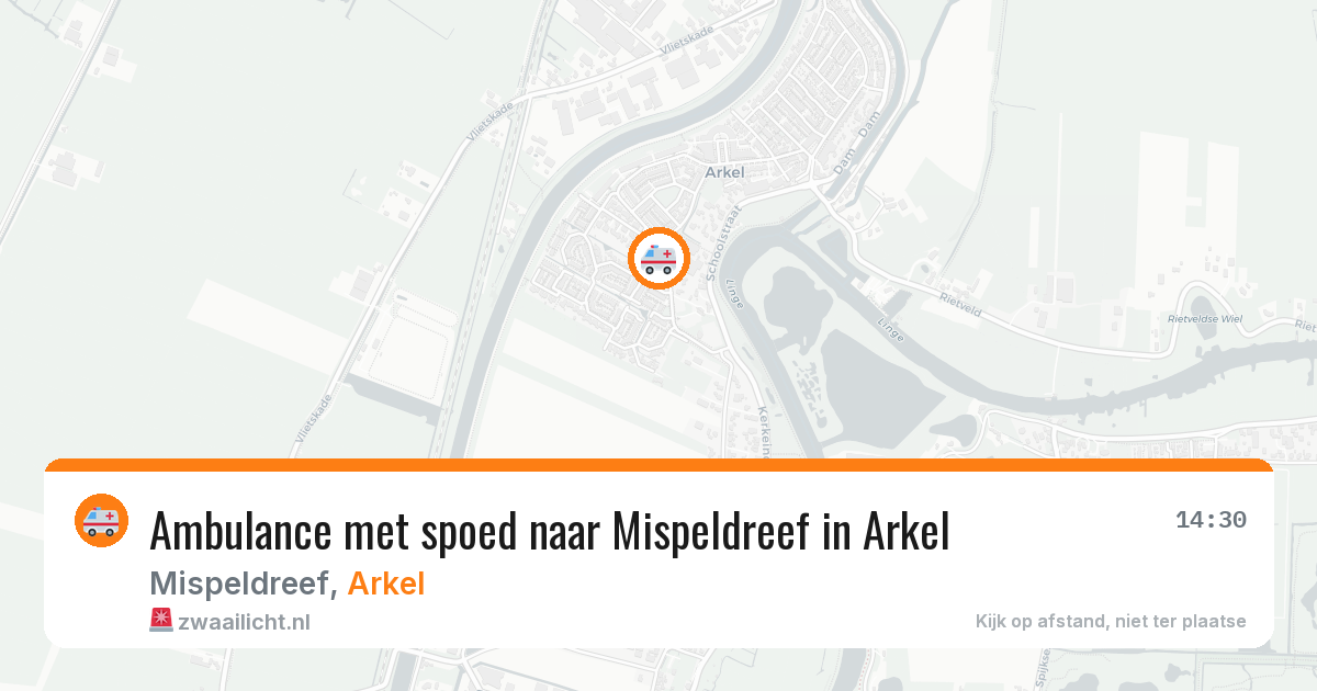 Ambulance met spoed naar Mispeldreef in Arkel — 30 jun 2026