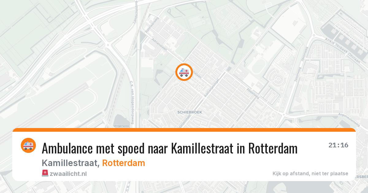 Ambulance met spoed naar Kamillestraat in Rotterdam — 12 feb 2026