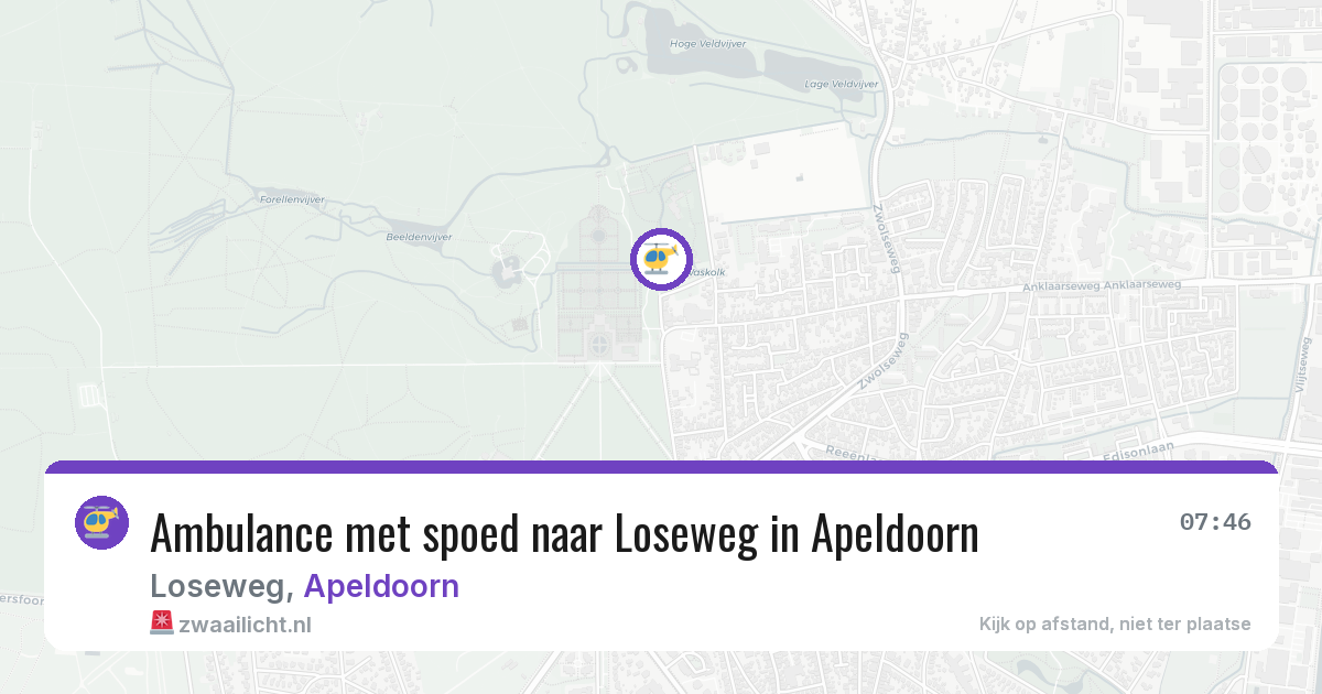 Ambulance met spoed naar Loseweg in Apeldoorn — 30 jun 2026