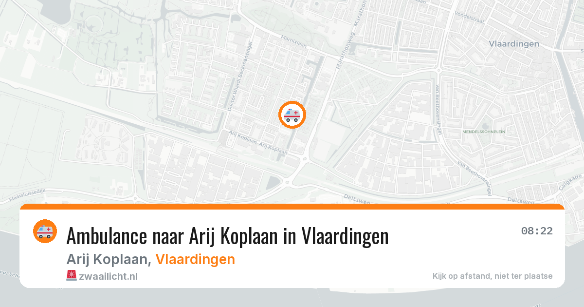 Ambulance naar Arij Koplaan in Vlaardingen — 6 apr 2026