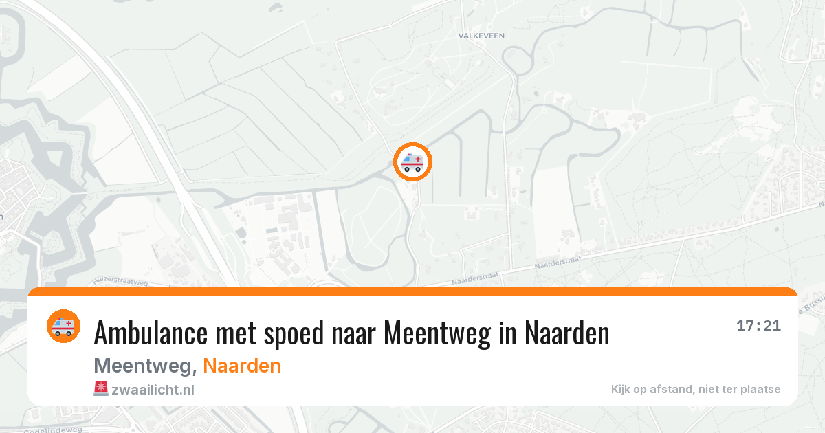Ambulance met spoed naar Meentweg in Naarden — 1 jun 2026