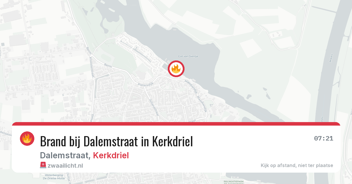Brand bij Dalemstraat in Kerkdriel — 10 mei 2026